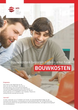 Brochure Bouwkosten HTI Opleidingen